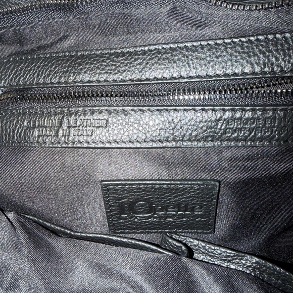 IOpelle Italia Black Leather Embossed Skull
Tote With Crossbody Strap - Picture 5 of 5